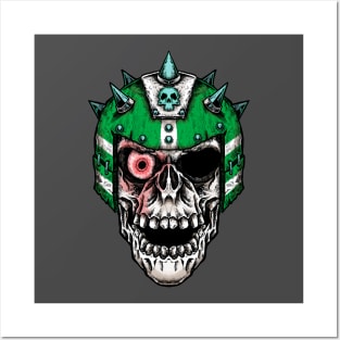 Fantasy Football Skeleton Green 2 Posters and Art